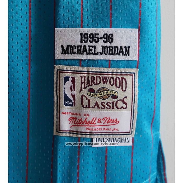 Camiseta Chicago Bulls Michael Jordan #23 Mitchell & Ness 1995-96 Azul